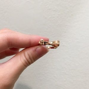 NWOT Kate Spade Rose Gold Bow Ring